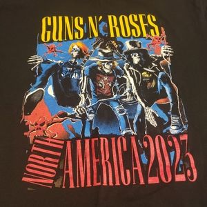 2023 GUNS N ROSES NORTH AMERICAN TOUR SHIRT Size XL